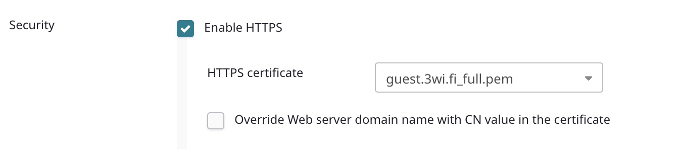 ExtremeCloud IQ - Enable HTTPS for CWP