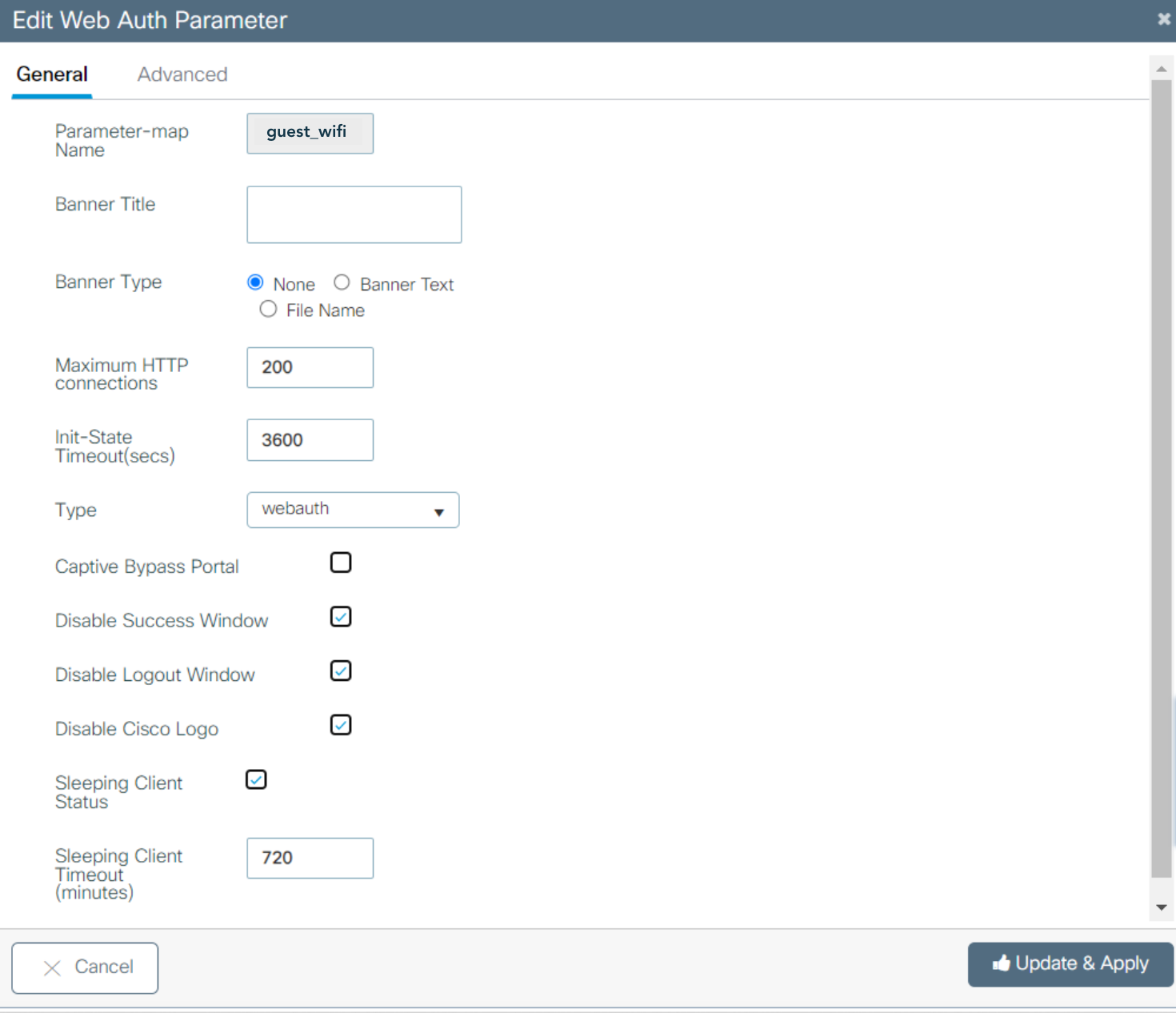 Cisco WLC9800 UI - Web Auth Parameter - edit - general.png