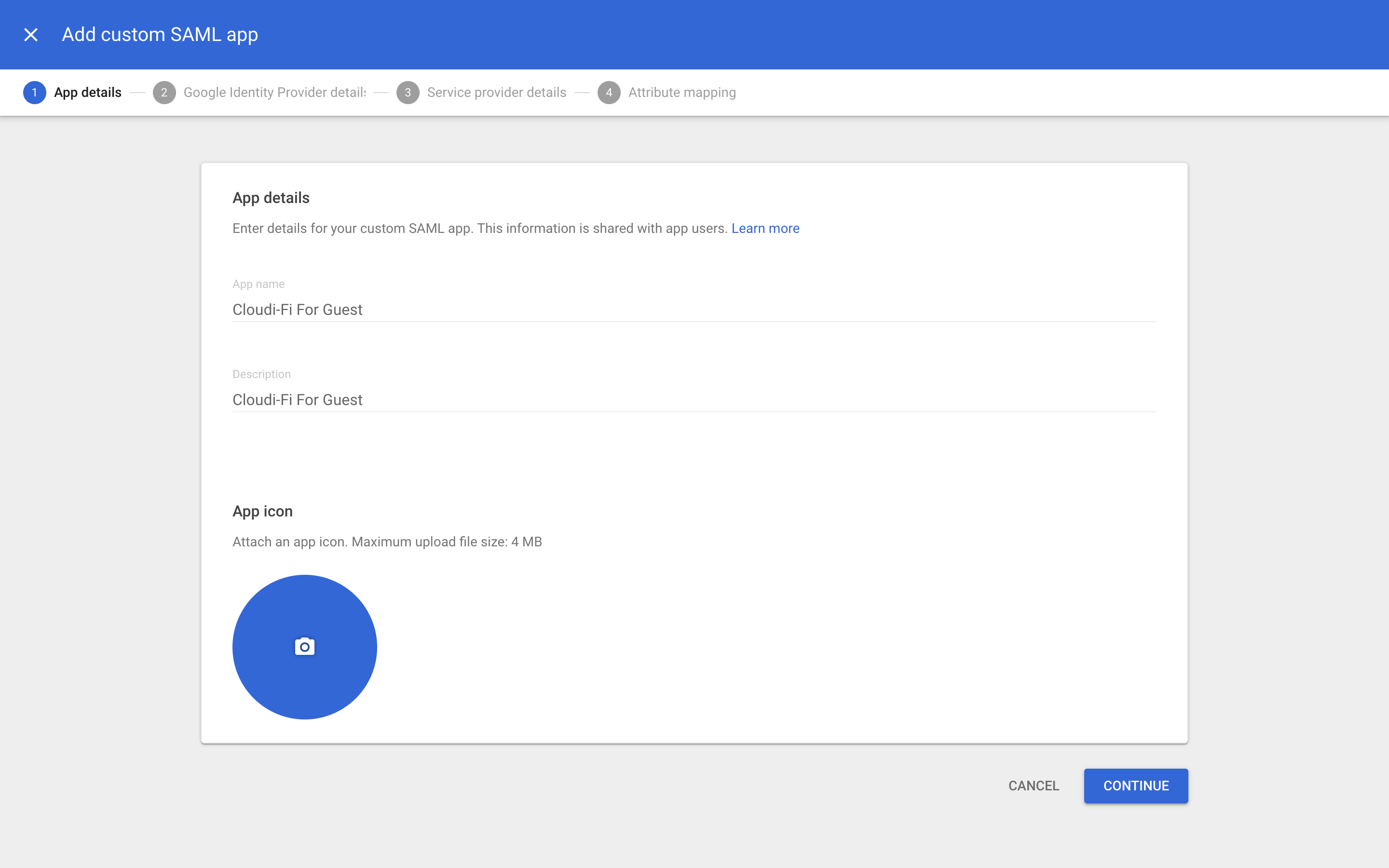 Google admin - Providing Basic Information for Cloudi-Fi web app.png