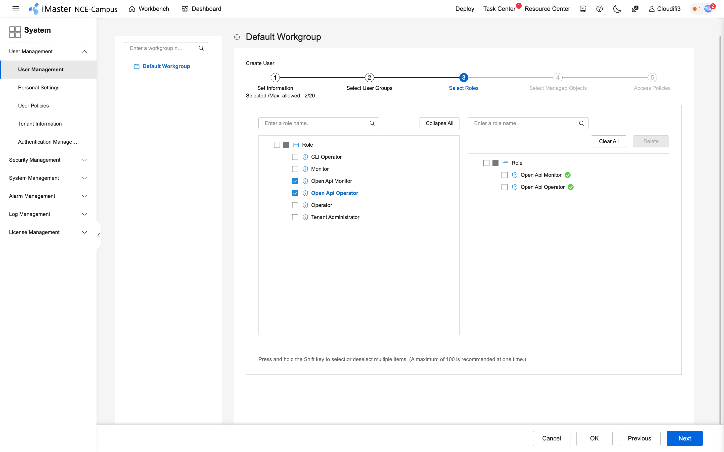 huawei_cloudi-fi_usermanagement_selectrole.png