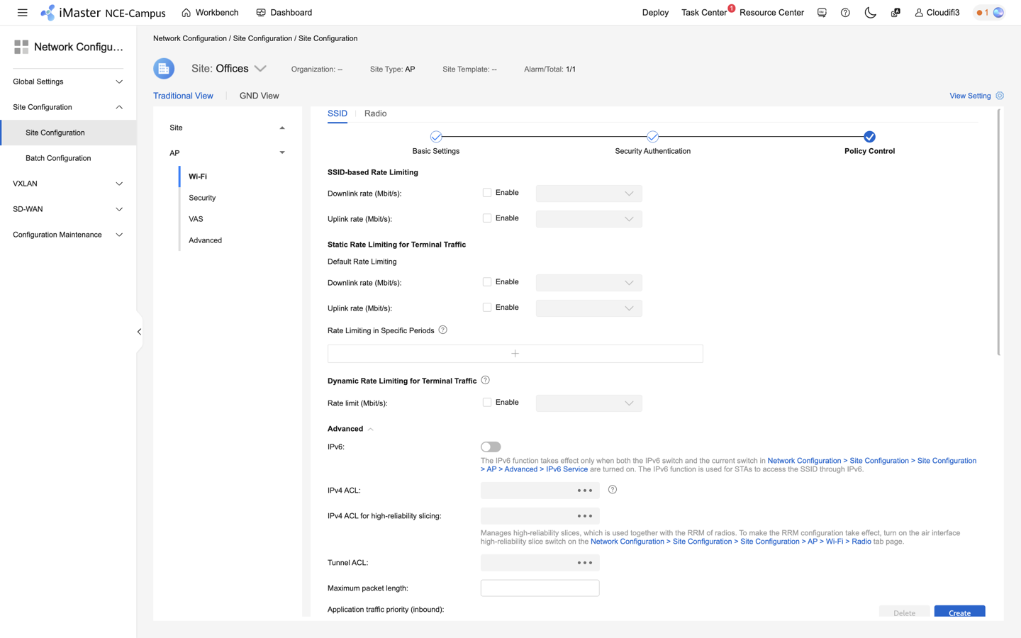 huawei_cloudi-fi_network-configuration_site-configuration_SSID_policy-control.png