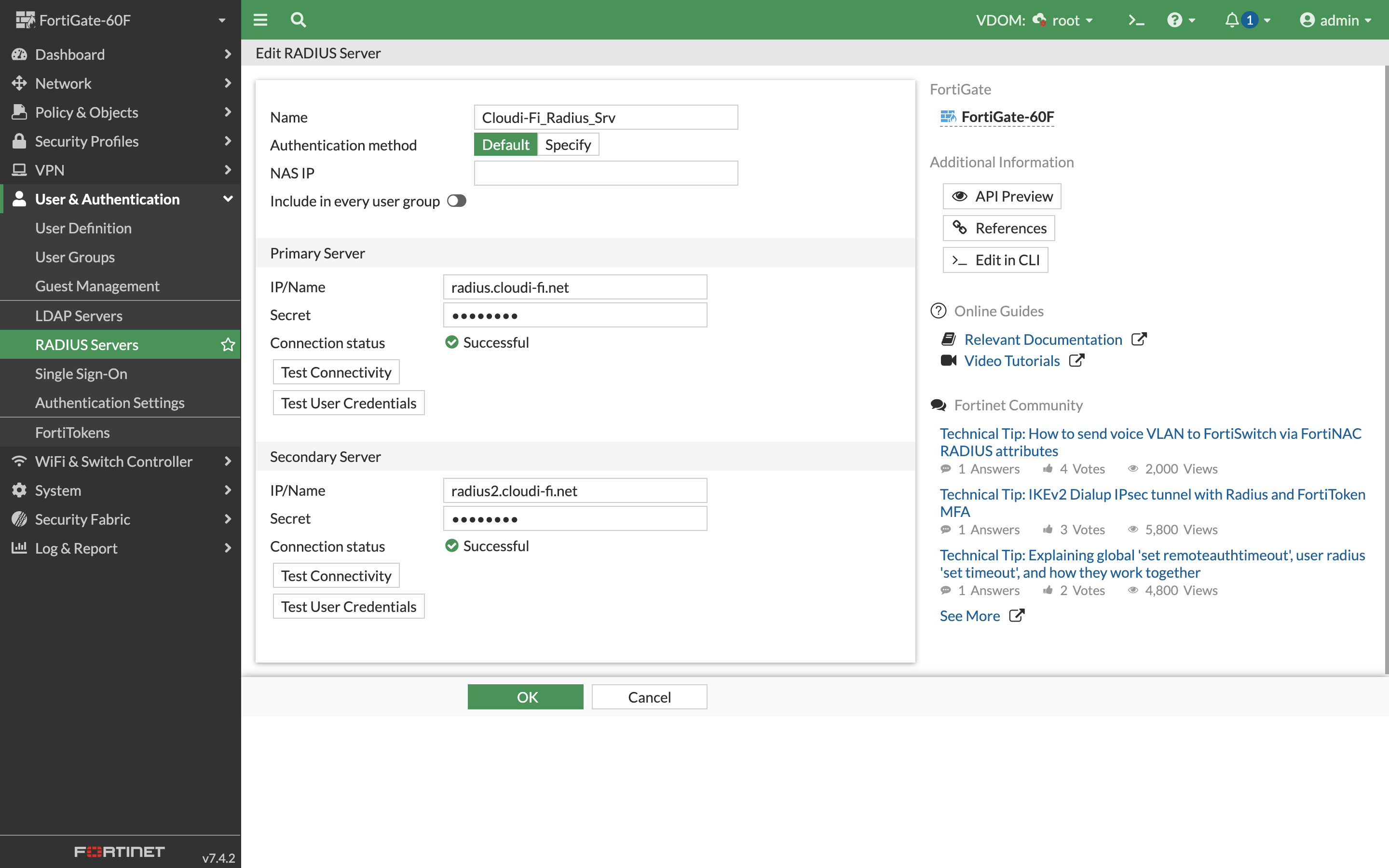 Fortigate UI - captive portal - radius configuration.png