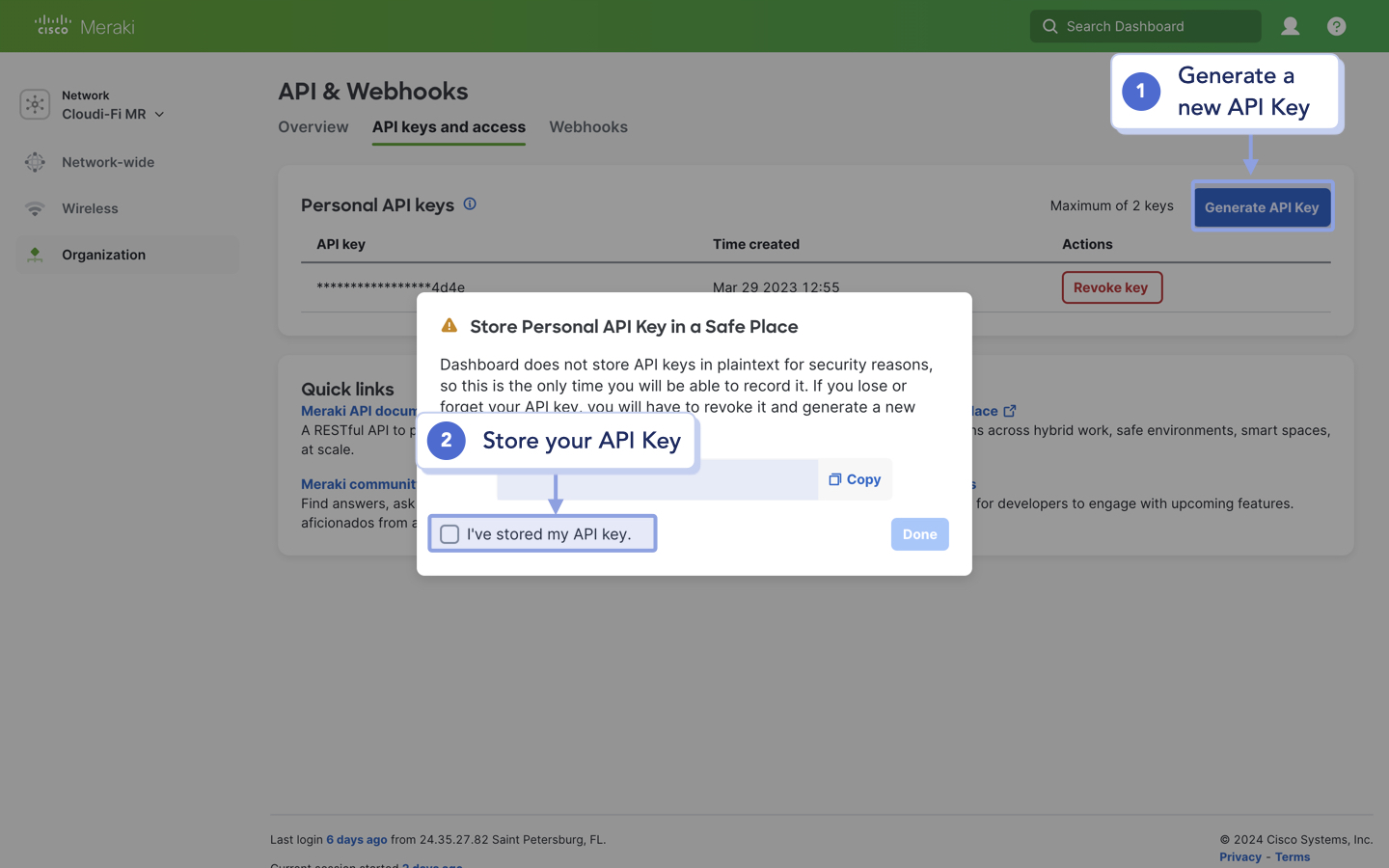 Meraki UI - Generate API Key for Cloudi-Fi.jpeg