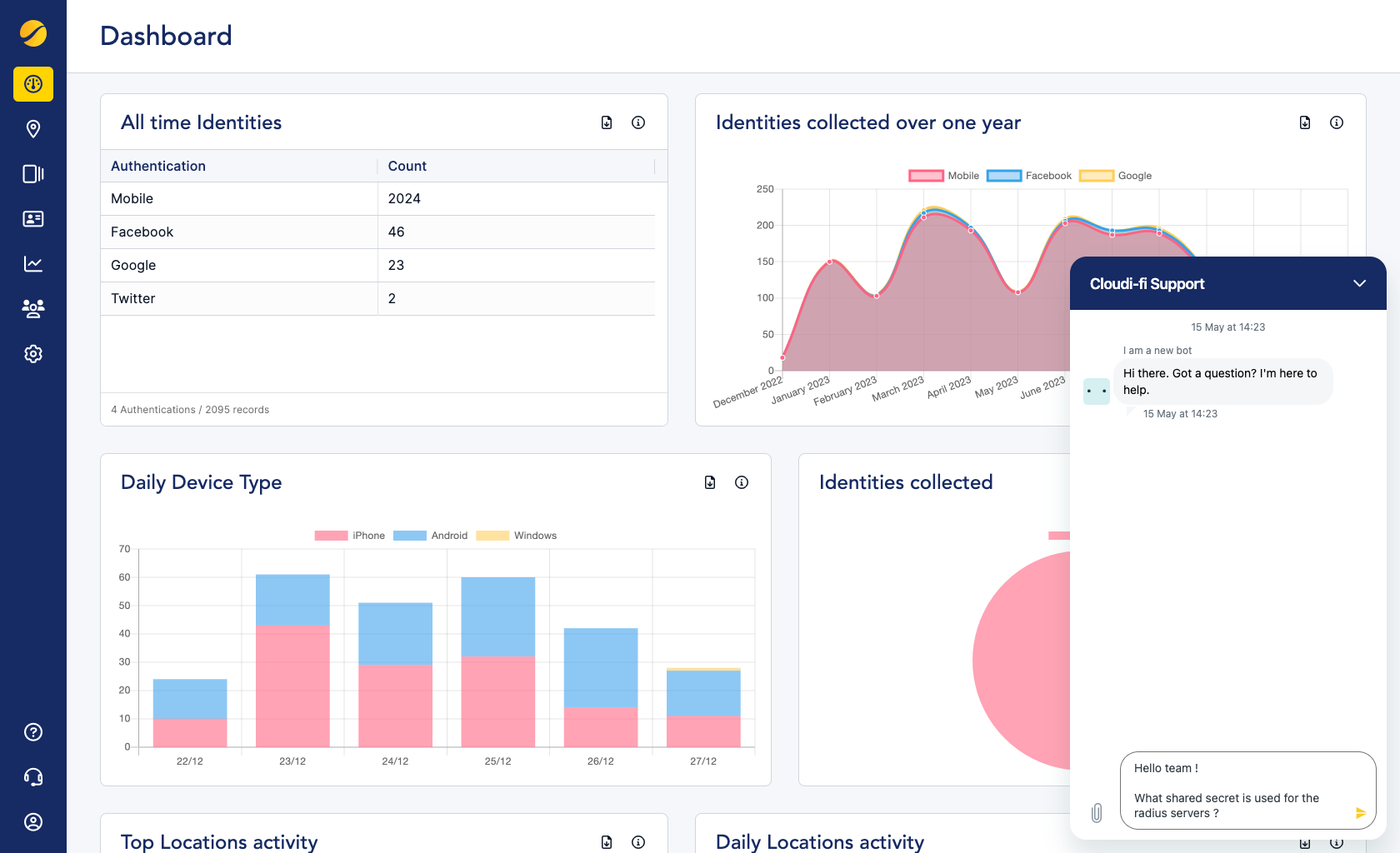 Cloudi-Fi - Get Radius secret for Meraki
