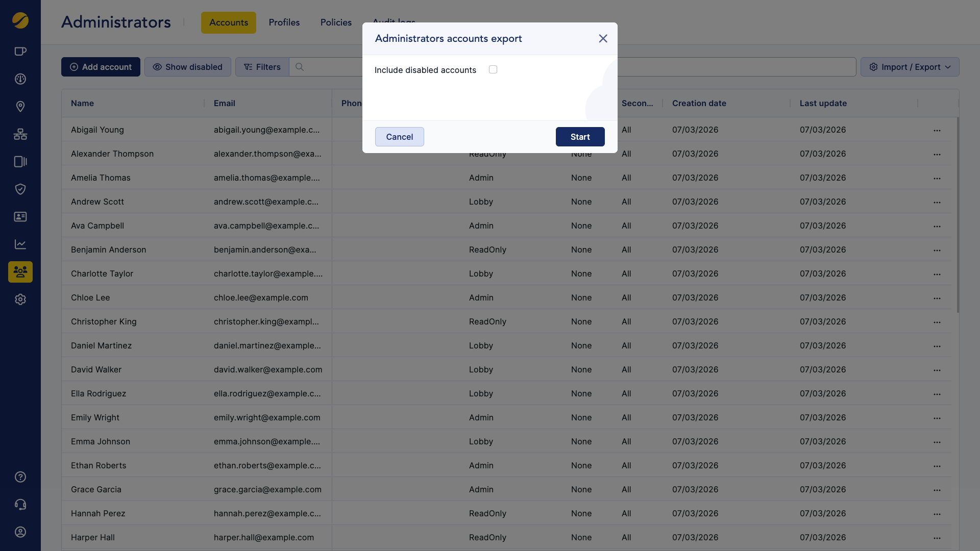 Cloudi-Fi admin UI - export adminstrators.png