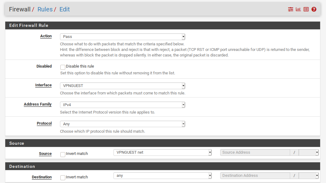 PfSense - Configure IPsec Policy Based Routing